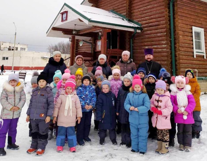 Посещение воспитанниками детского сада Троицкого храма п. Молоково